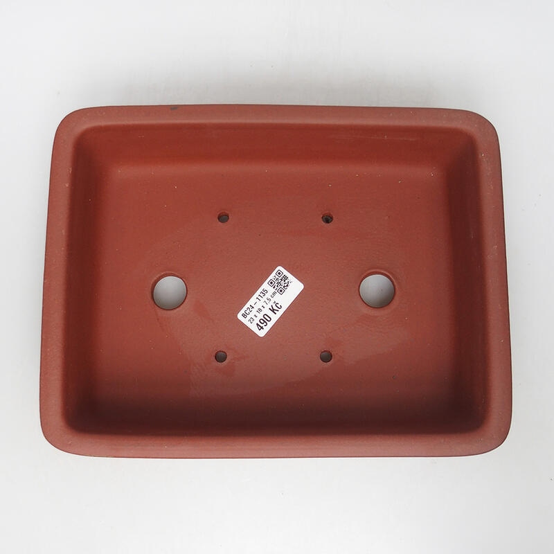 Bonsaischaal 23 x 18 x 7,5 cm, baksteenkleur