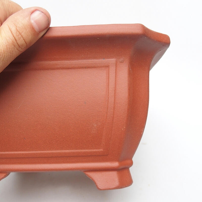 Bonsaischaal 23 x 23 x 13 cm, baksteenkleur