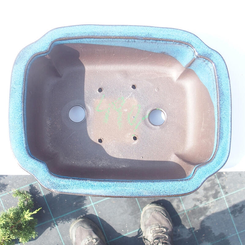 Bonsaischaal 24 x 18,5 x 8 cm blauw