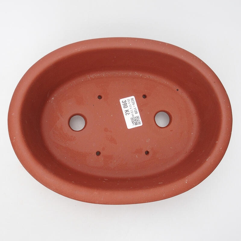 Bonsaischaal 24 x 18 x 8 cm, baksteenkleur