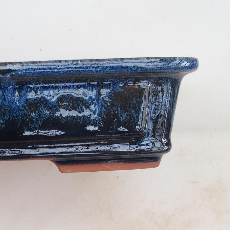 Bonsaischaal 25 x 20 x 6 cm, kleur blauw