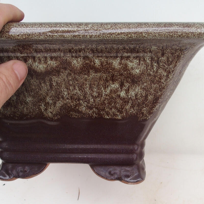 Bonsaischaal 27 x 27 x 14,5 cm, bruin