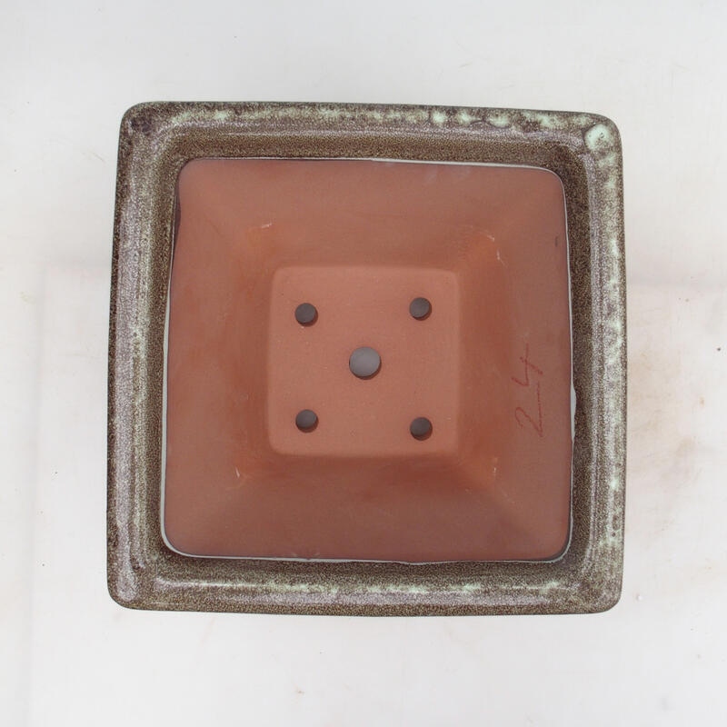 Bonsaischaal 27 x 27 x 14,5 cm, bruin