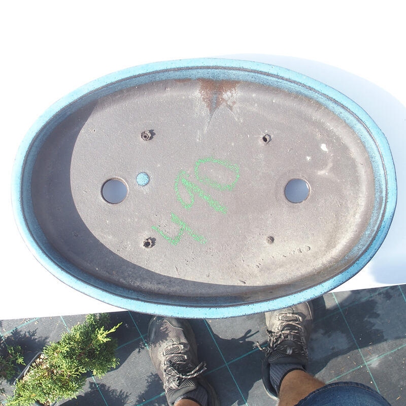 Bonsaischaal 30 x 20 x 5 cm blauw