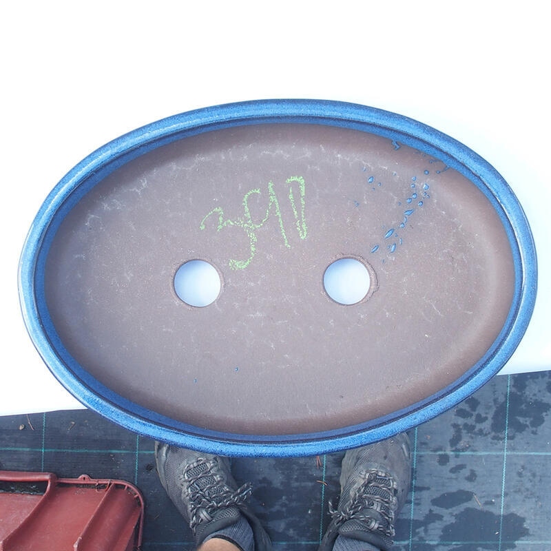 Bonsaischaal 30 x 20 x 4,5 cm blauw