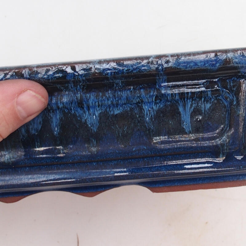 Bonsaischaal 31 x 23 x 6,5 cm, kleur blauw