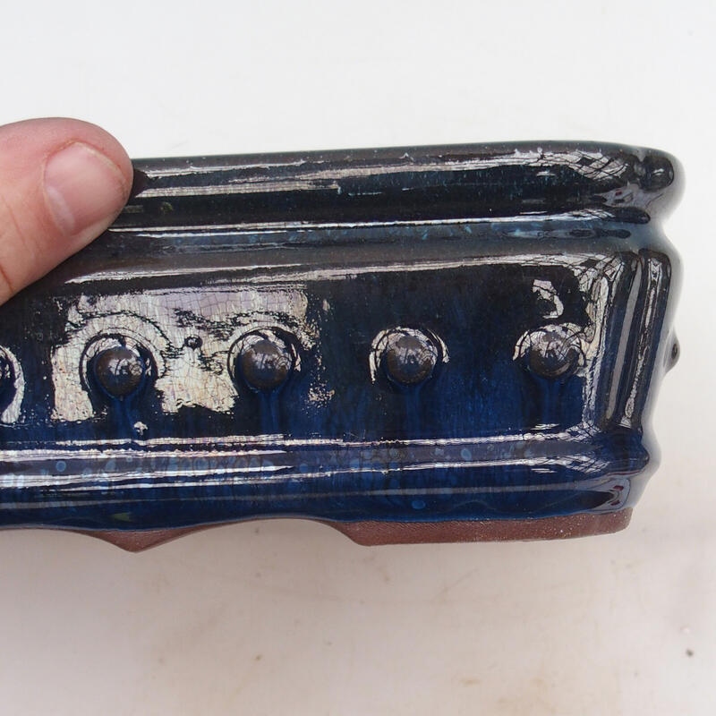 Bonsaischaal 32 x 23 x 7 cm, kleur blauw