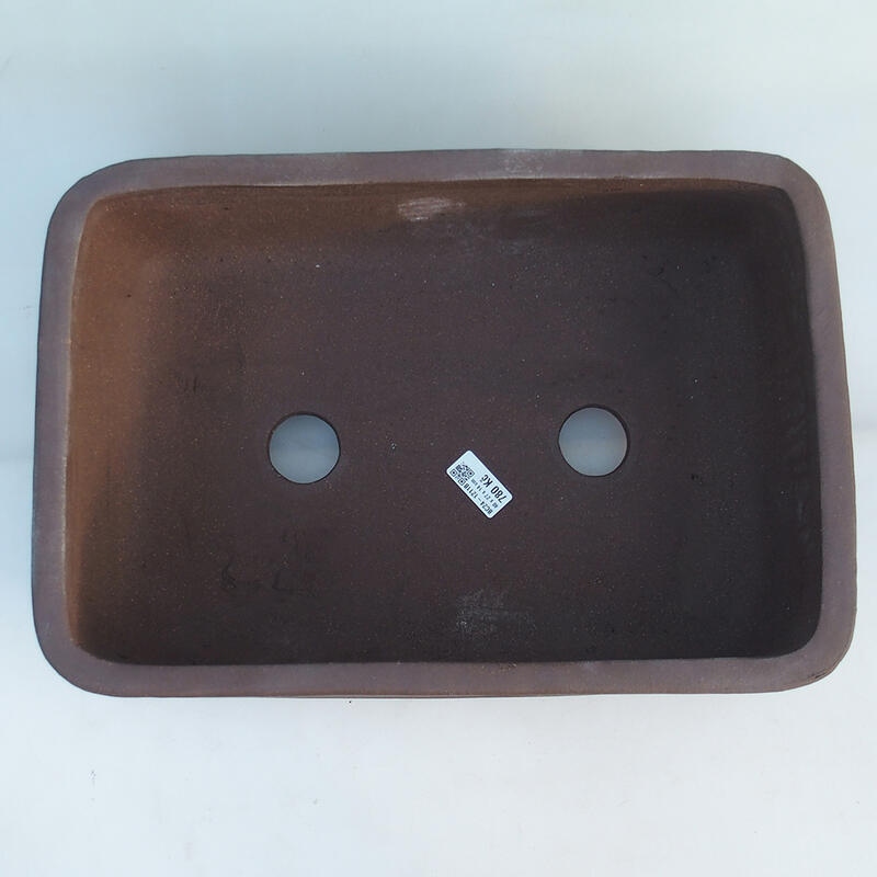 Bonsaischaal 41,5 x 28 x 14 cm, kleur bruin - alleen transport per pallet