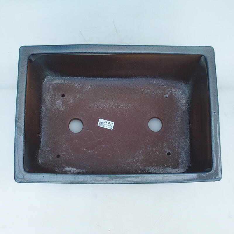 Bonsaischaal 41,5 x 29 x 17,5 cm, kleur blauw-beige - alleen transport per pallet