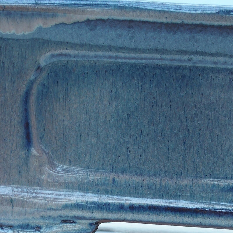 Bonsaischaal 41 x 28 x 12,5 cm, kleur blauw-beige - alleen transport per pallet