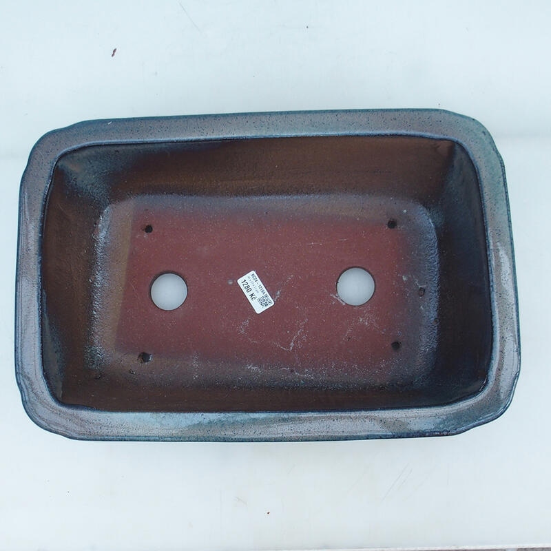 Bonsaischaal 41 x 28 x 12,5 cm, kleur blauw-beige - alleen transport per pallet