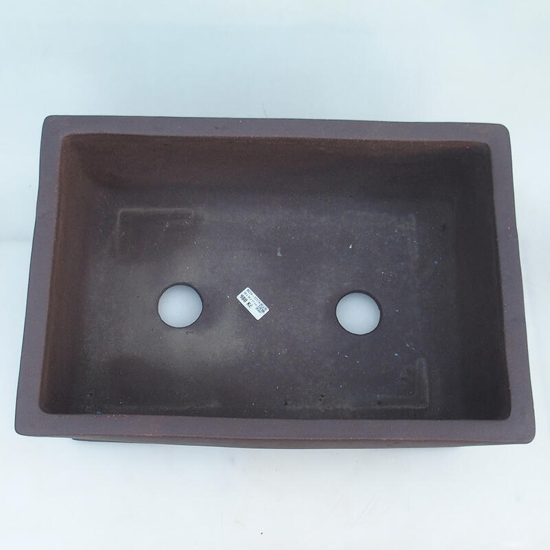 Bonsaischaal 49,5 x 34 x 18 cm, kleur bruin - alleen transport per pallet