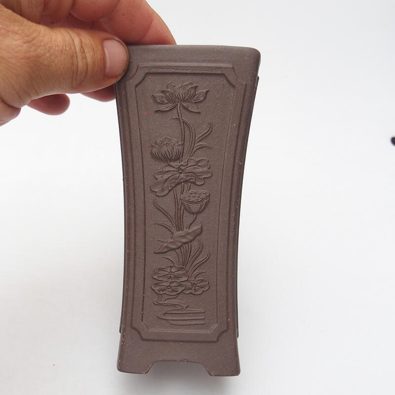 Bonsaischaal 6 x 6 x 13 cm, bruin