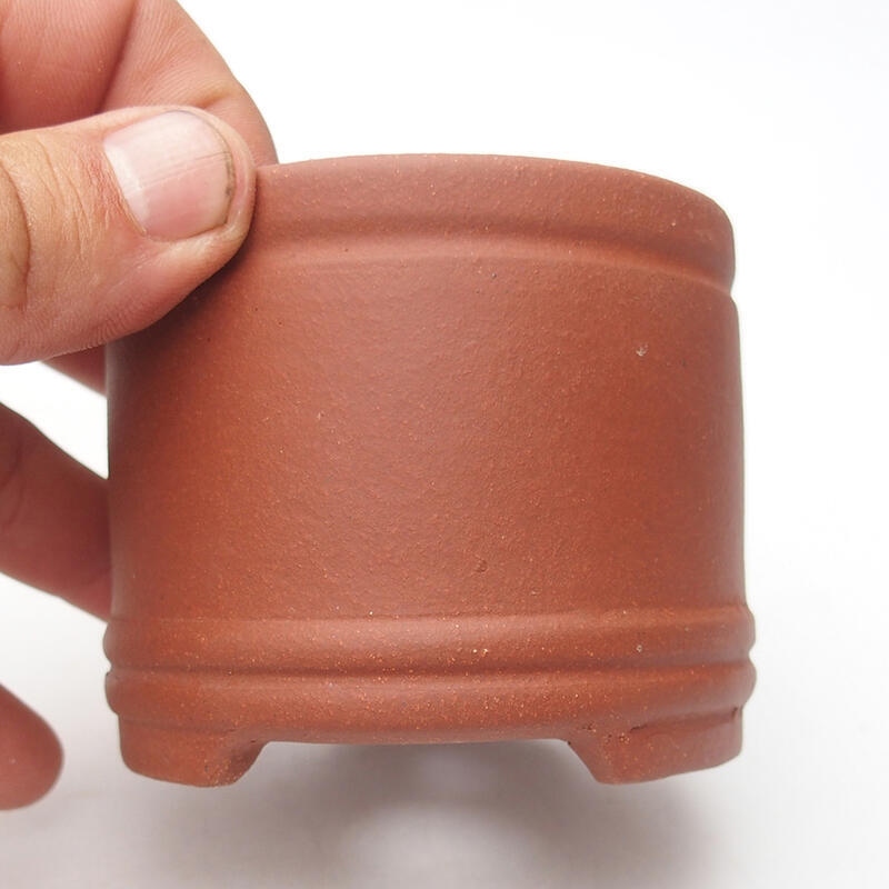 Bonsaischaal 7,5 x 7,5 x 6,5 cm, baksteenkleur