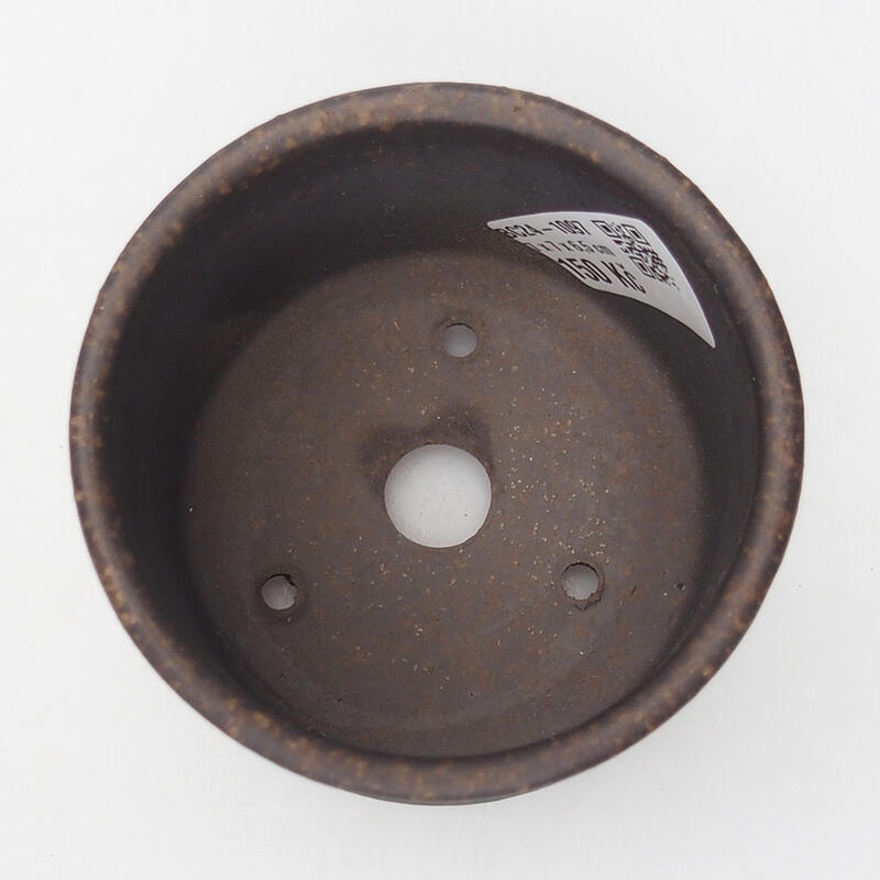 Bonsaischaal 7,5 x 7,5 x 6,5 cm, kleur bruin oker