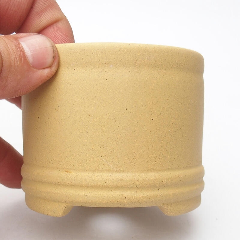 Bonsaischaal 7,5 x 7,5 x 6,5 cm, kleur oker