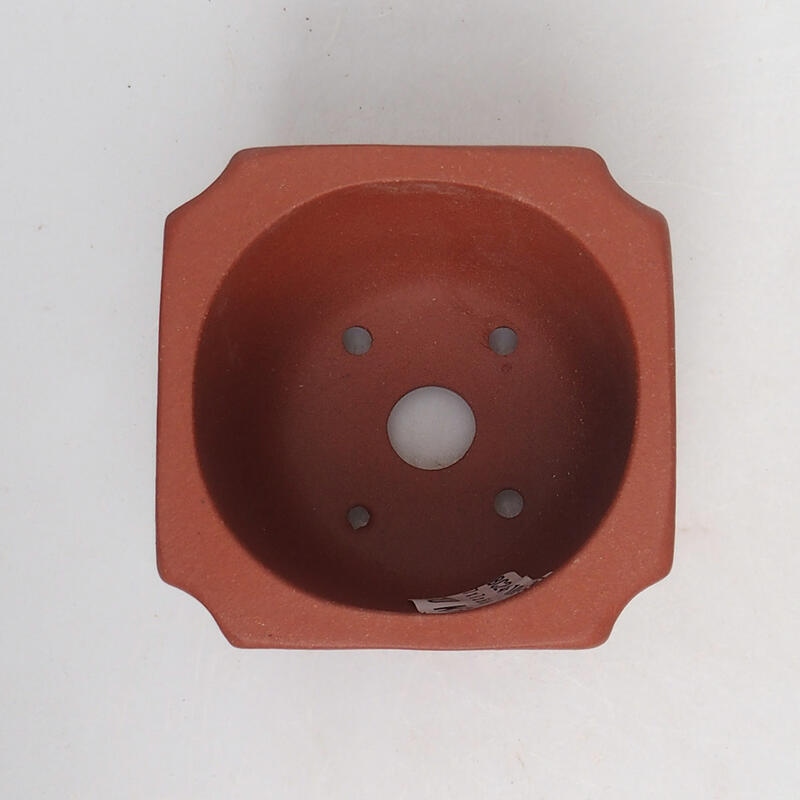 Bonsaischaal 7 x 7 x 6 cm, baksteenkleur