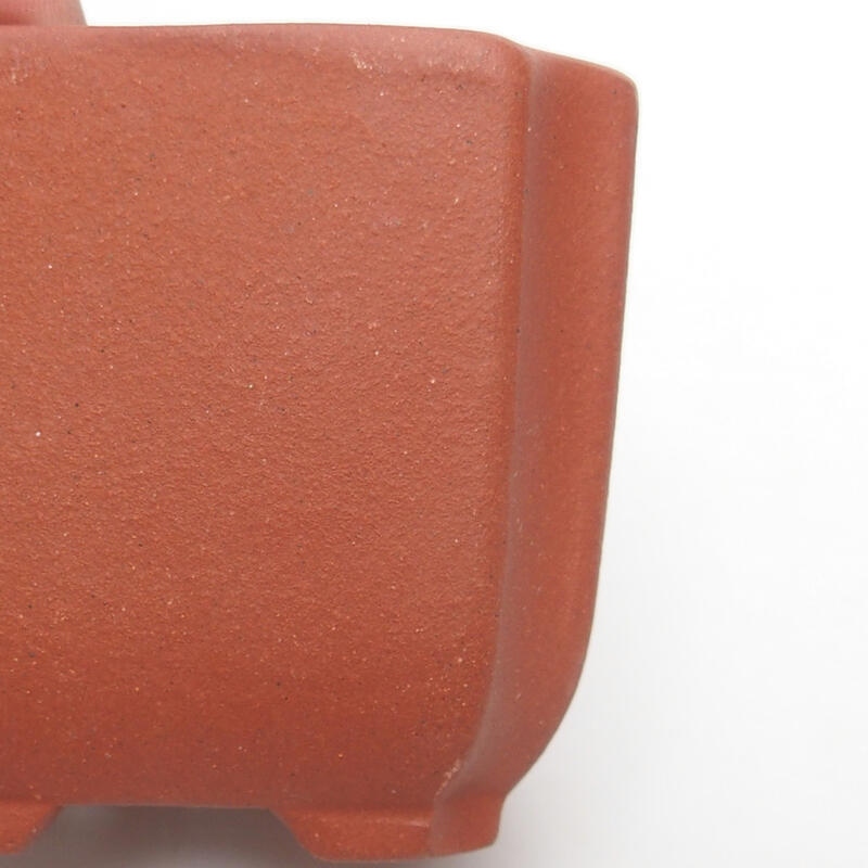 Bonsaischaal 7 x 7 x 6 cm, baksteenkleur