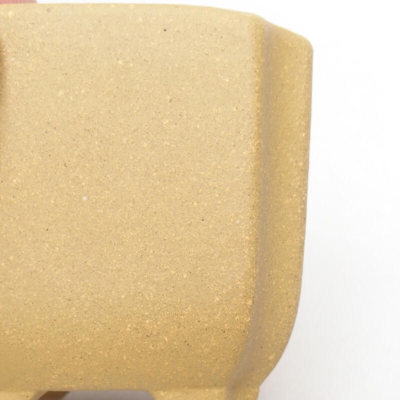 Bonsaischaal 7 x 7 x 6 cm, kleur oker