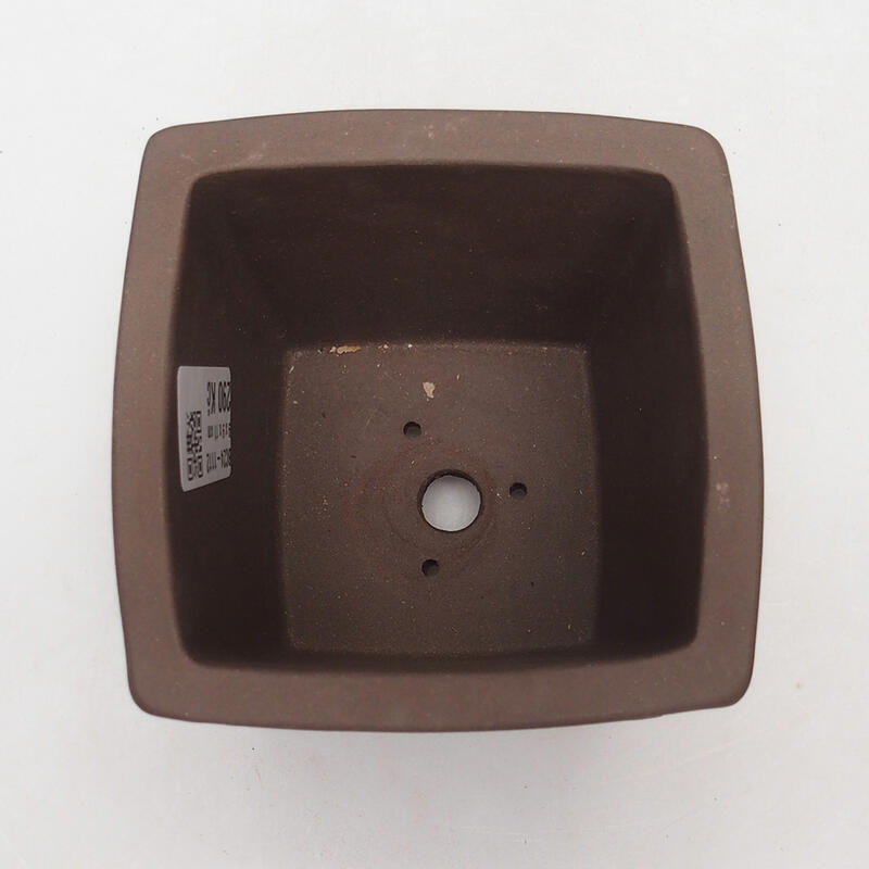 Bonsaischaal 9,5 x 9,5 x 10 cm, kleur bruin