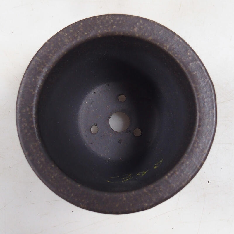 Bonsaischaal 9,5 x 9,5 x 7,5 cm, kleur bruin oker