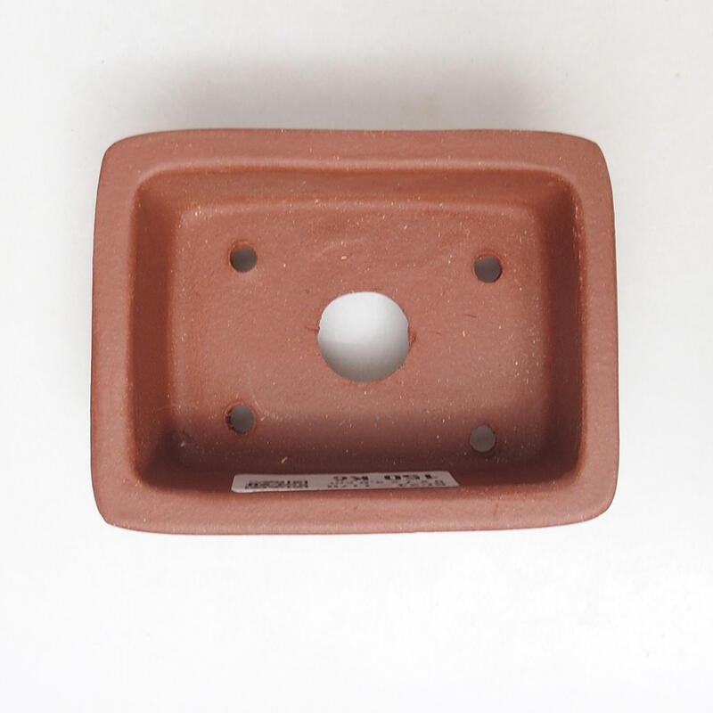 Bonsaischaal 9 x 7 x 4 cm, baksteenkleur