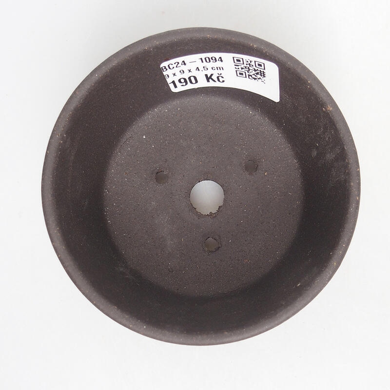 Bonsaischaal 9 x 9 x 4,5 cm, kleur zwart