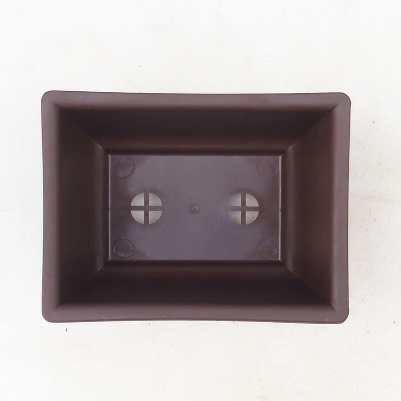 Bonsai kom kunststof MP-3 bruin - 11 x 8 x 5,5 cm