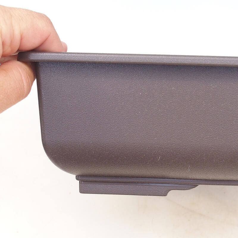 Bonsai kom kunststof MP-7 bruin - 34 x 26 x 9 cm