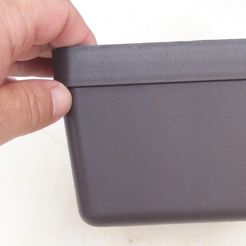 Bonsai kom kunststof YMDR-2 bruin - 13 x 13 x 9 cm