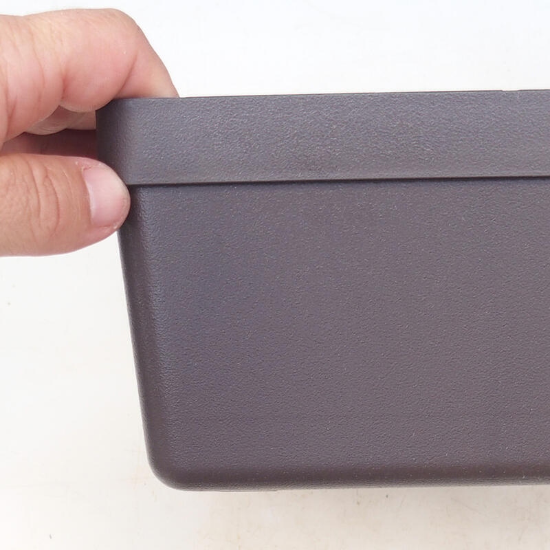 Bonsai kom kunststof YMDR-3 bruin - 20 x 20 x 10 cm