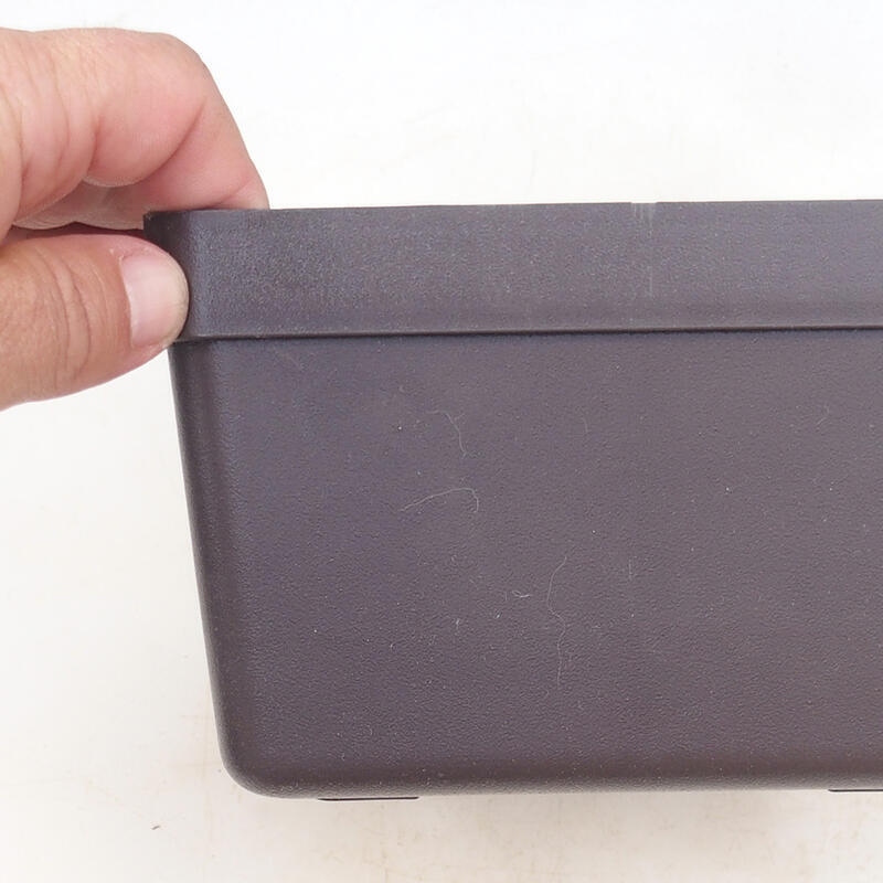 Bonsai kom kunststof YMDR bruin -1 - 16 x 16 x 10 cm