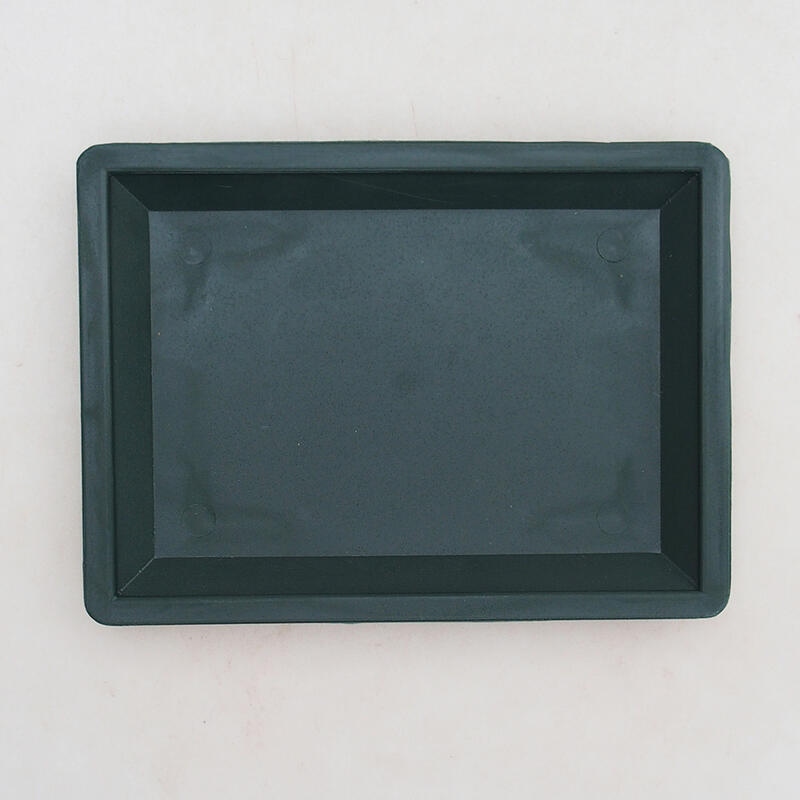 Bonsai schotel plastic PP-3 groen 11 X 8 X 1,5 CM