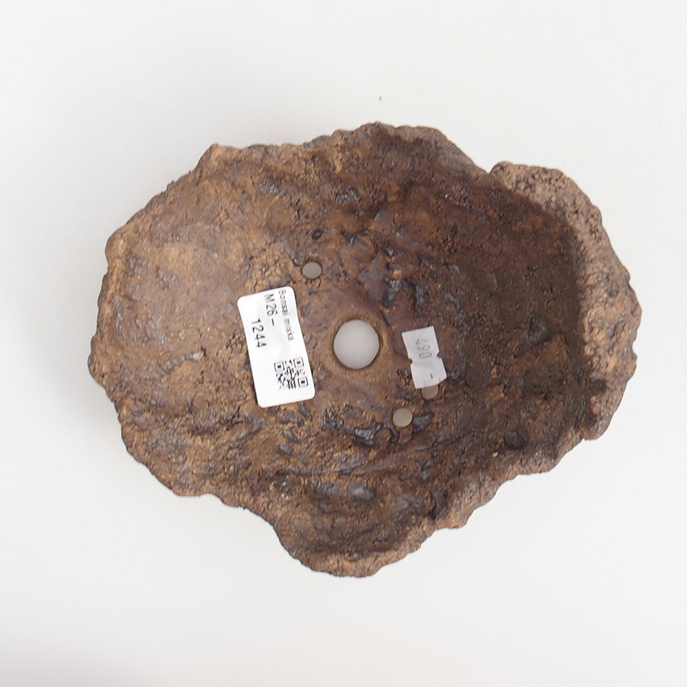 Keramische schaal 14,5 x 13 x 13 cm , kleur bruin