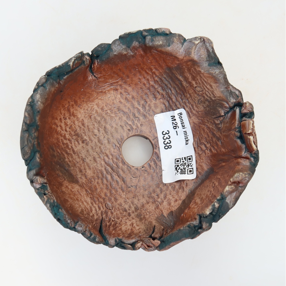 Keramische schaal  10,5 x 11 x 7 cm, kleur: groen