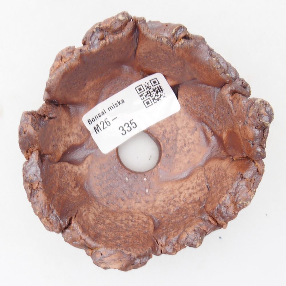 Keramisch Schelp 9 x 9 x 5,5 cm , kleur bruin