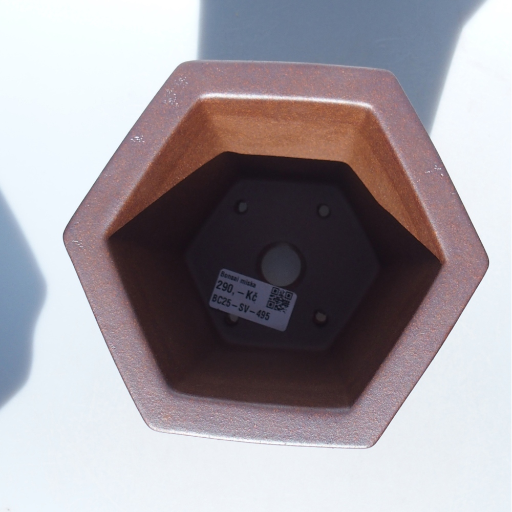 Kom 15,5 x 14 x 14,5 cm bruin