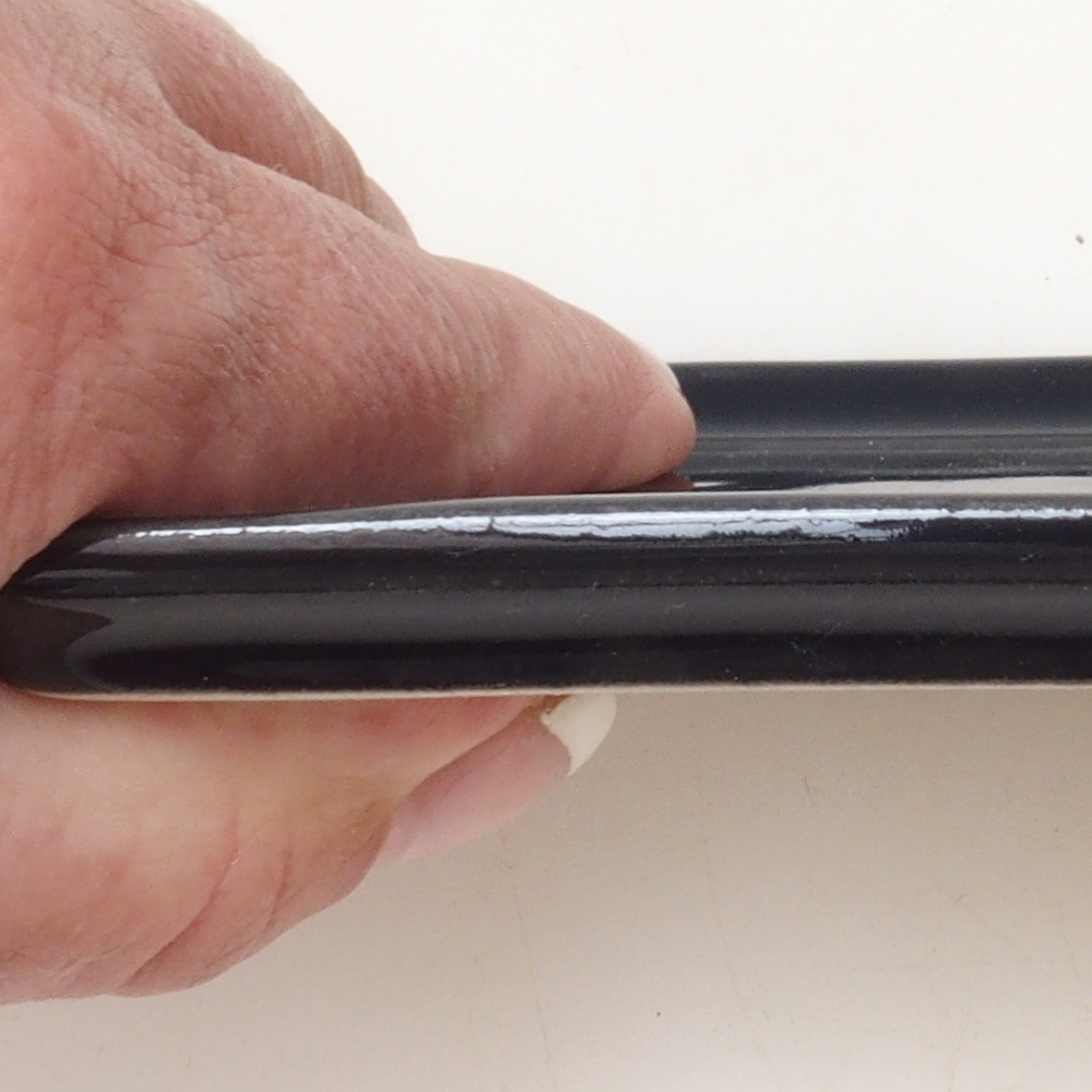 Rechthoekig bonsai dienblad D5-M - 12,5 x 10,5 x 1 cm - zwart