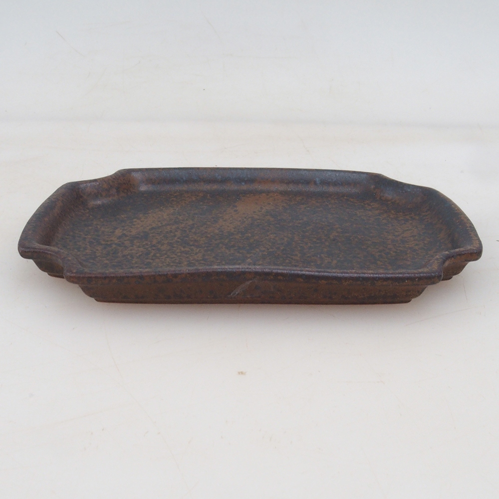 Keramische kom H01 - 11,5 x 8 x 0,5 cm - bruin