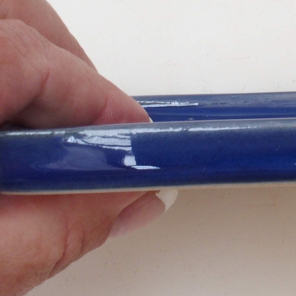 Bonsai dienblad vierkant M - 10 x 10 x 1,5 cm - blauw