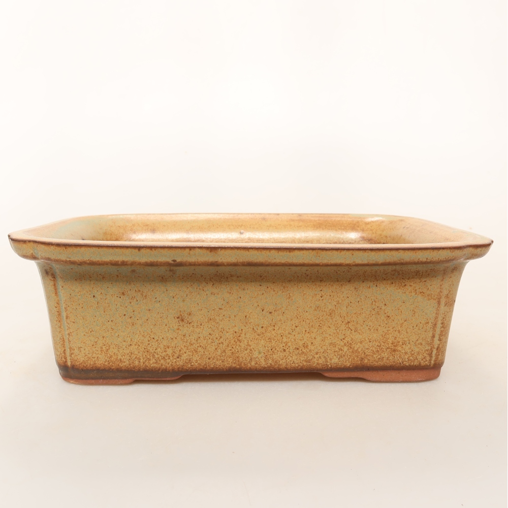 Keramische schaal  20 x 15,5 x 6 cm, kleur bruin