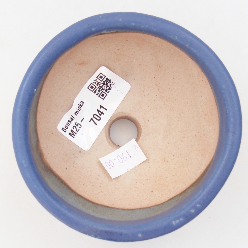 Bonsaischaal van keramiek 26 x 26 x 8 cm, kleur rood