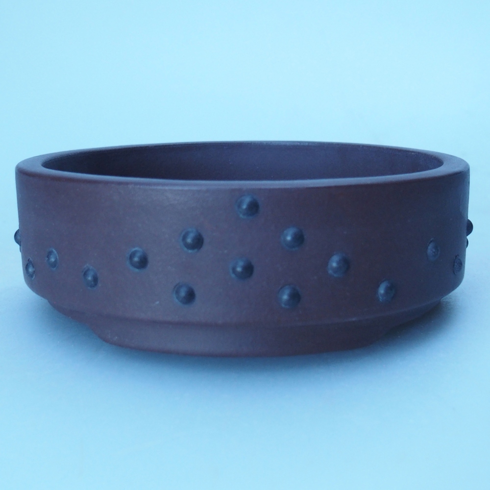 Kom 10 x 10 x 3 cm bruin