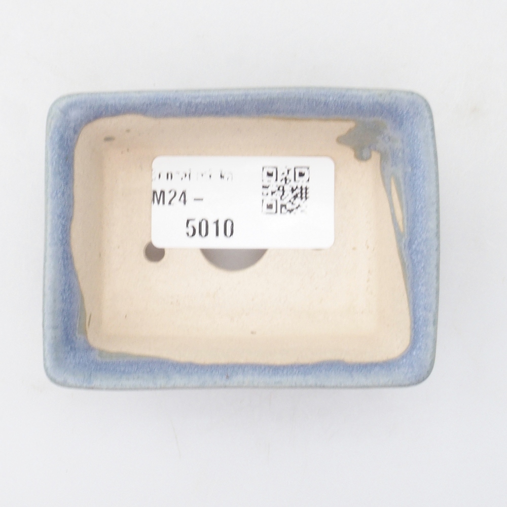 Mini bonsaischaal 7,5 x 5,5 x 2,5 cm, kleur blauw