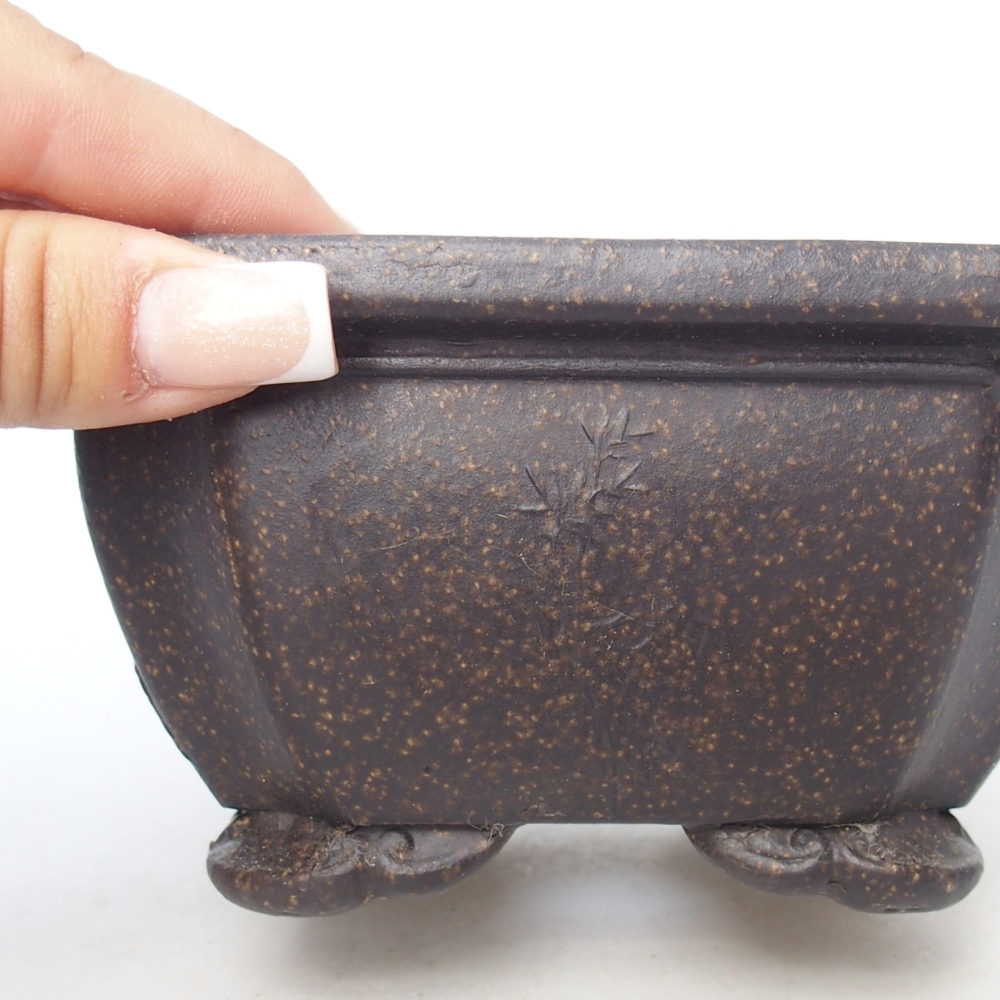 Schaal 13,5 x 13,5 x 7 cm bruin oker