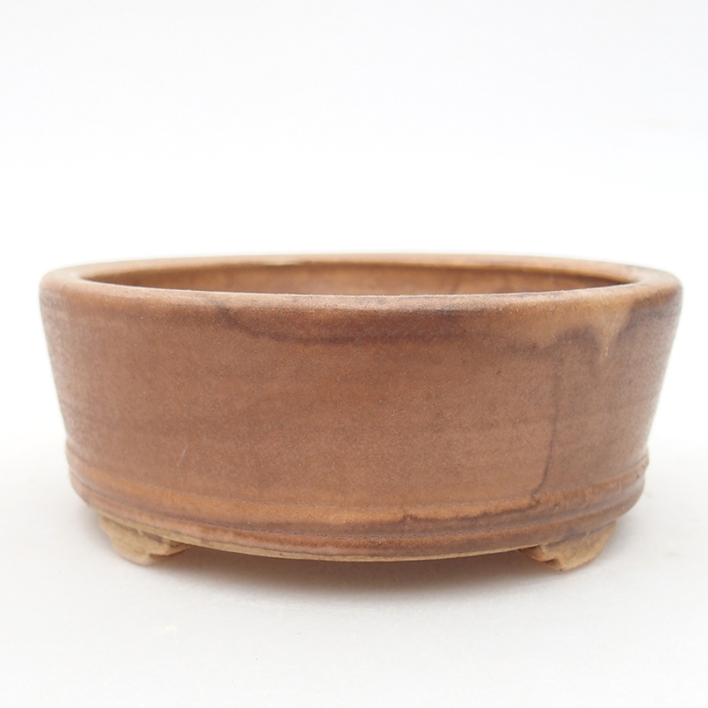 Bonsaischaal van keramiek 9 x 9 x 3,5 cm, roze