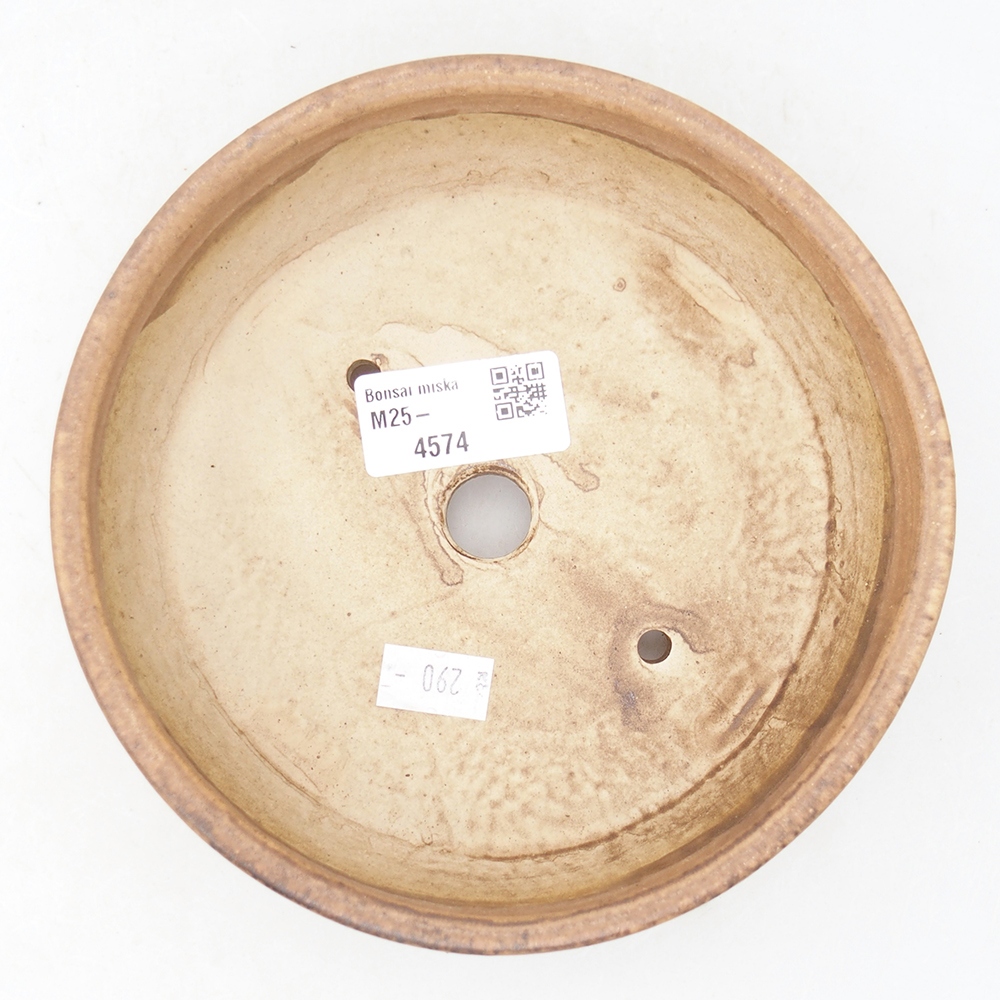 Bonsaischaal van keramiek 15,5 x 15,5 x 4,5 cm, roze