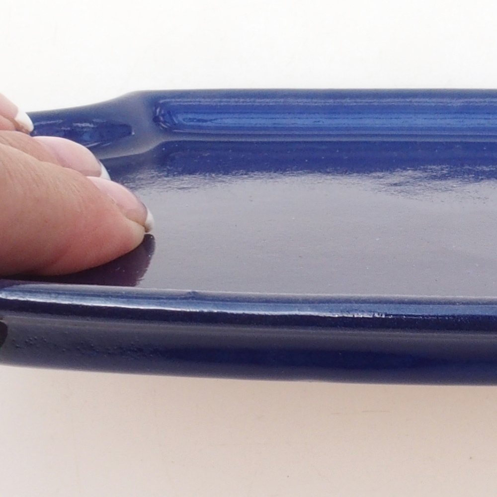 Keramische kom H03 - 17 x 12,5 x 1 cm - blauw