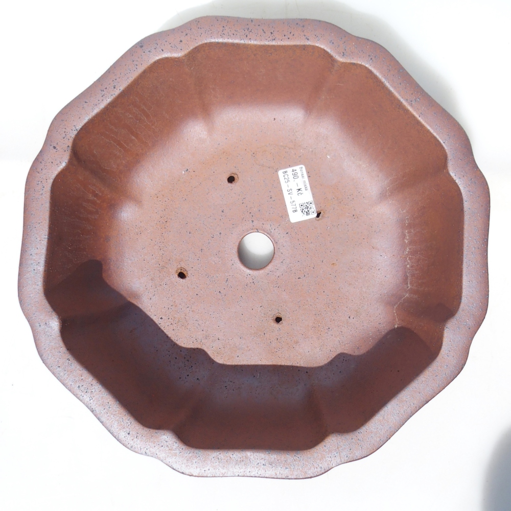 Kom 30 x 30 x 11 cm bruin