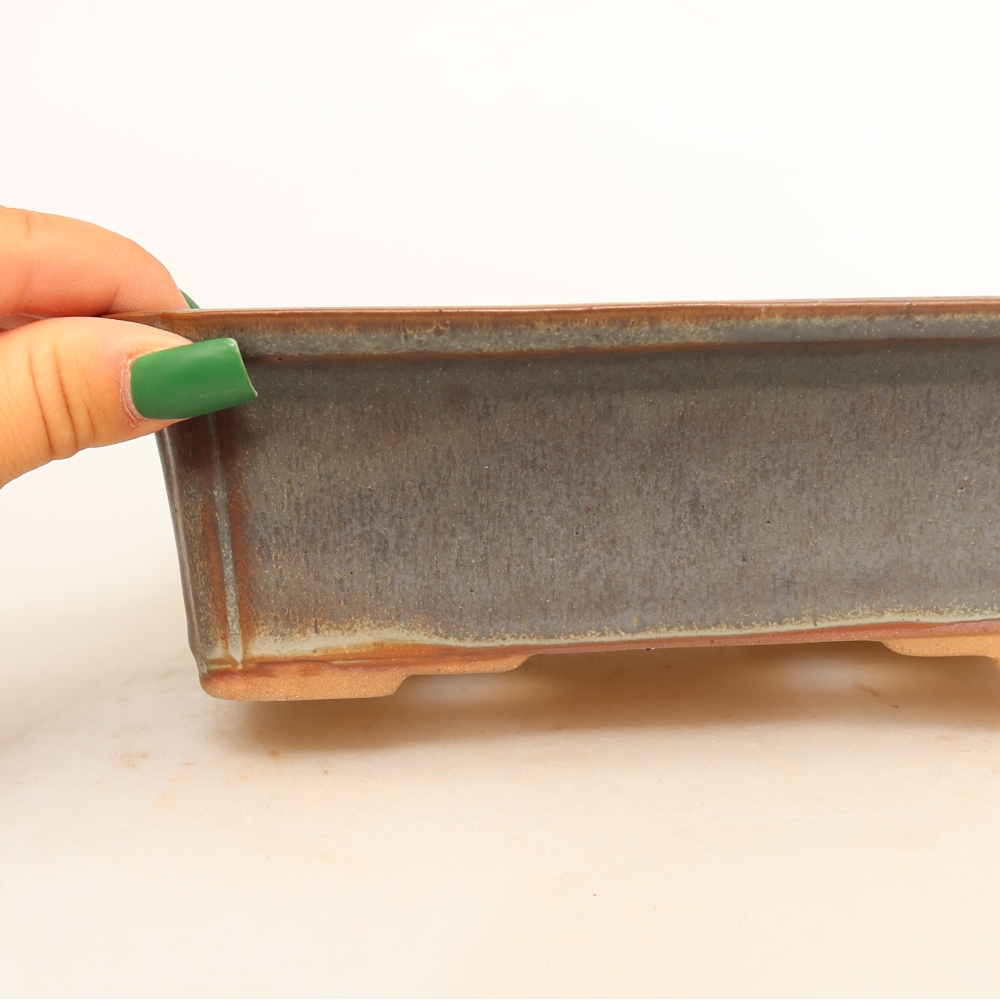 Keramische schaal  20 x 15,5 x 5,5 cm, kleur bruin